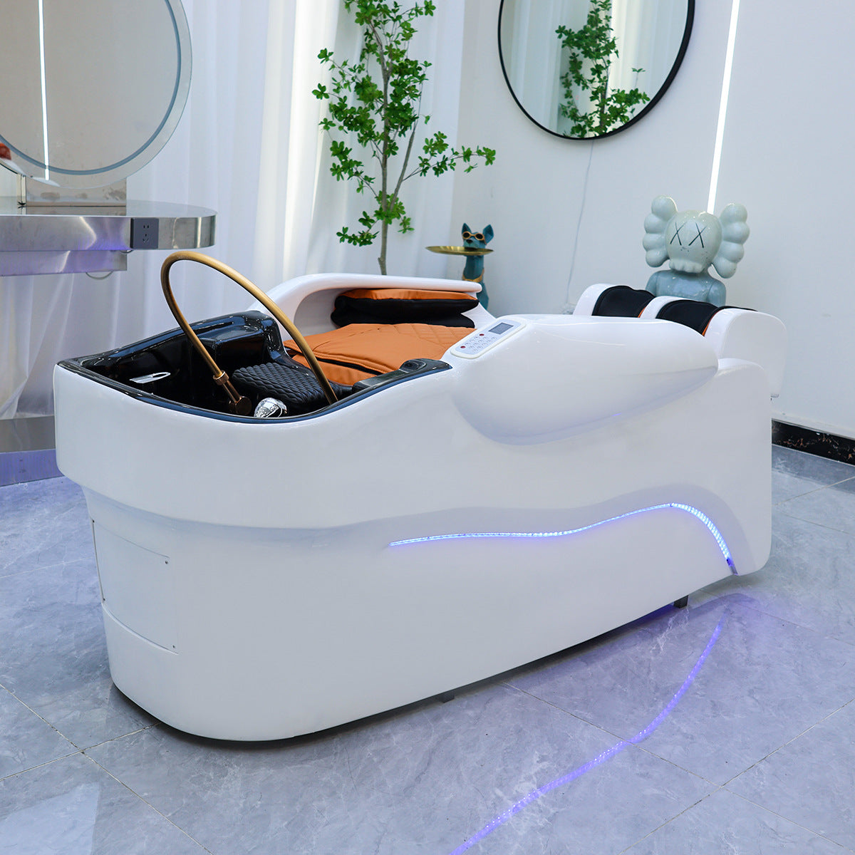 Luxury Head Spa Bed with Massage Feature